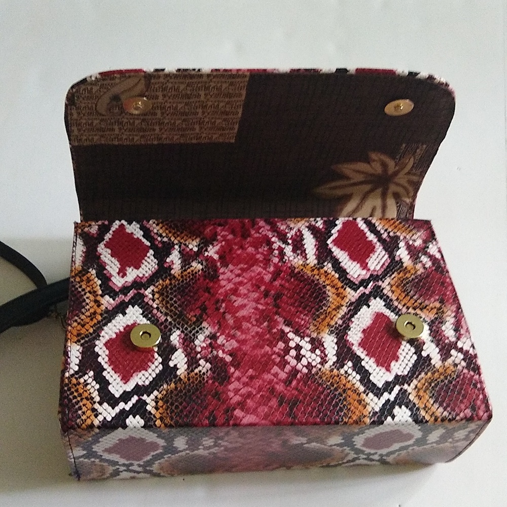 Boca Republic Pink Python Snakeskin Print Boxy Pu… - image 8